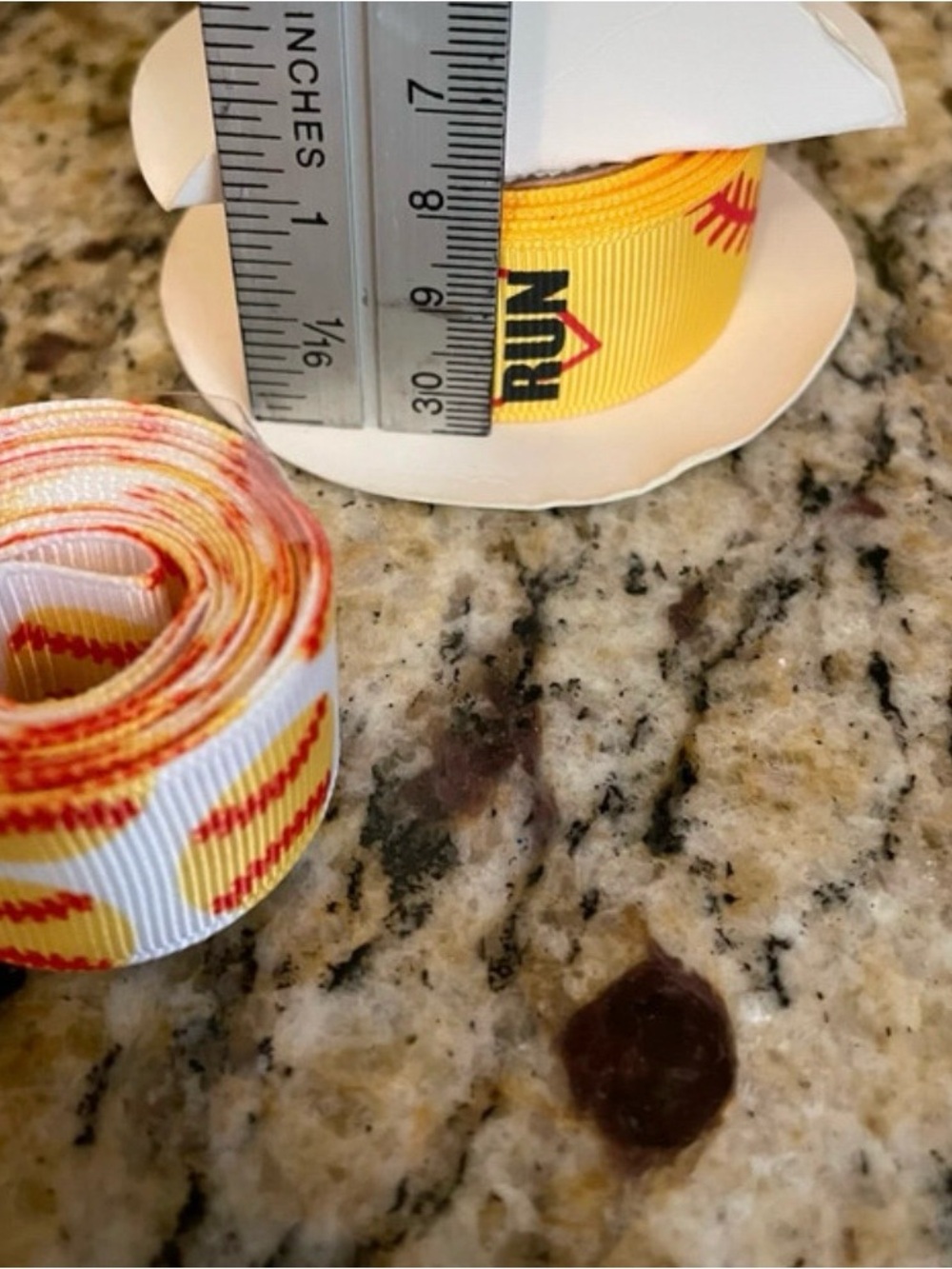 Yellow Sports Themed Ribbon - Picture 5 of 5